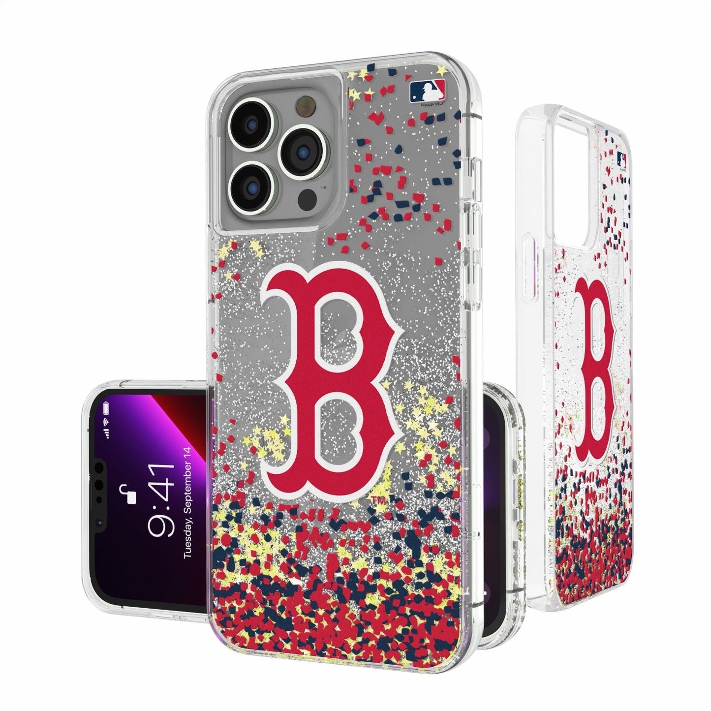 Boston Red Sox Confetti Gold Glitter Case