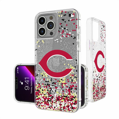 Cincinnati Reds Confetti Gold Glitter Case