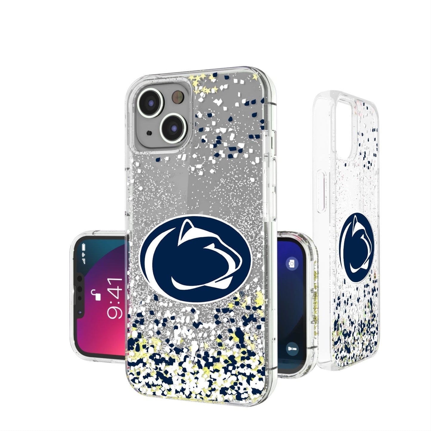 Penn State Nittany Lions Confetti Gold Glitter Case