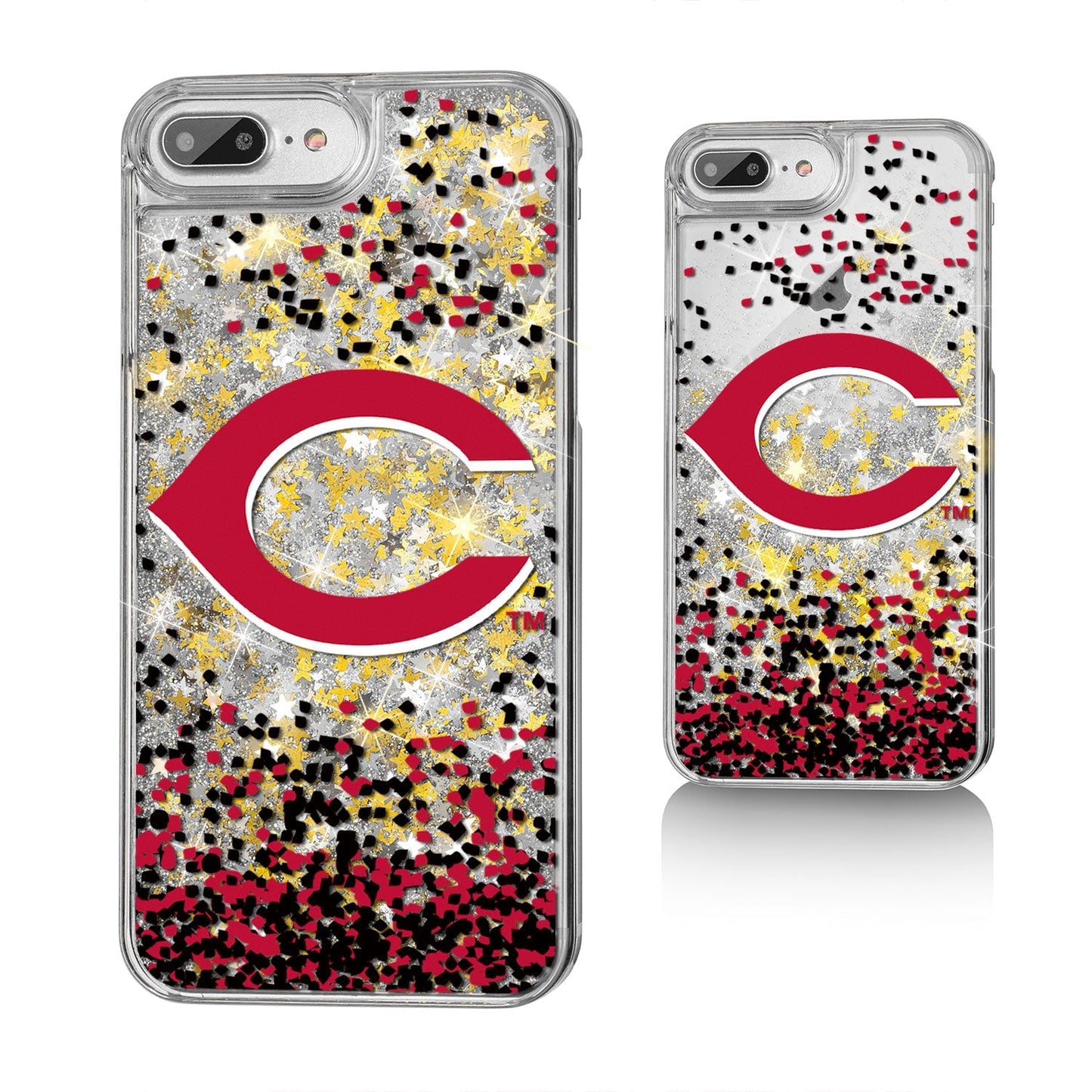 Cincinnati Reds Confetti Gold Glitter Case