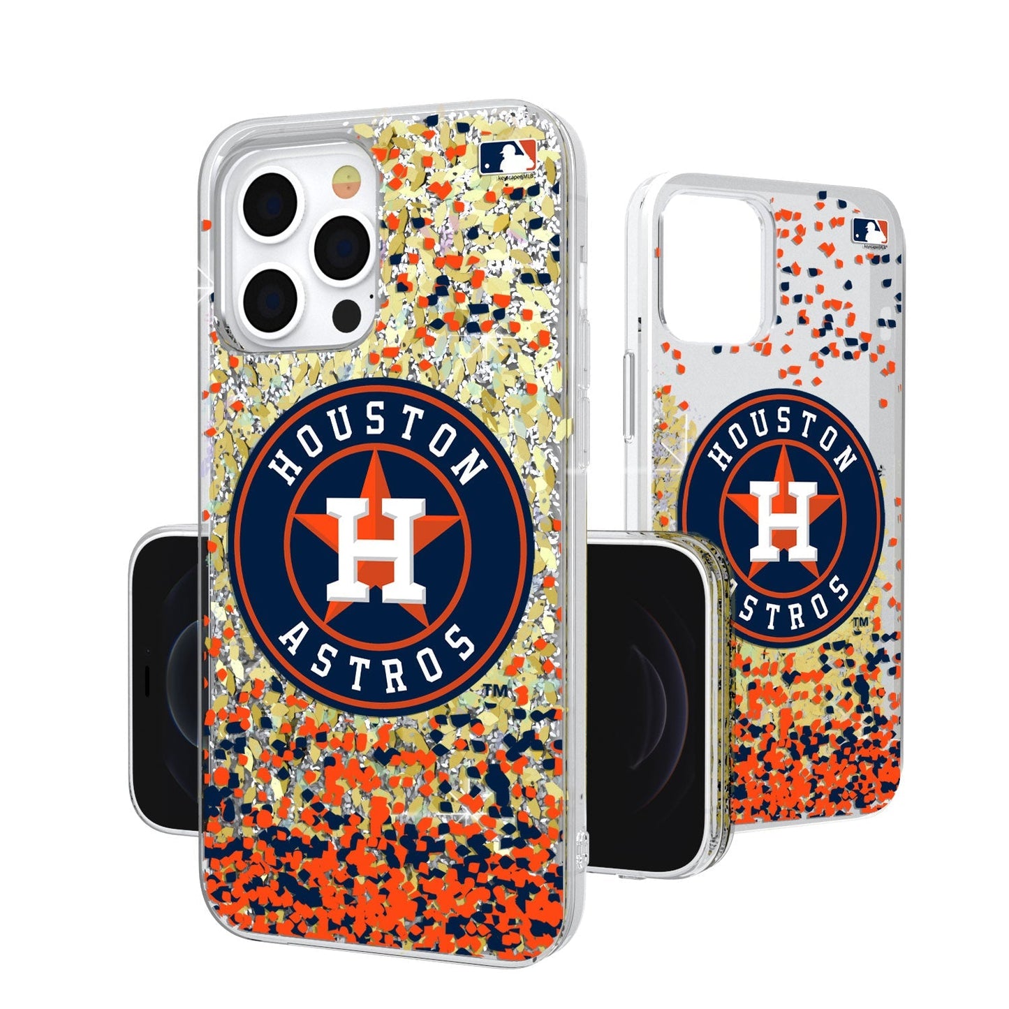 Houston Astros Confetti Gold Glitter Case