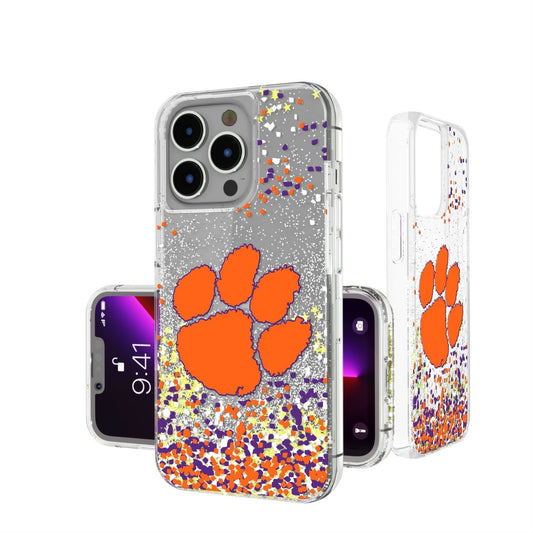 Clemson Tigers Confetti Glitter Case