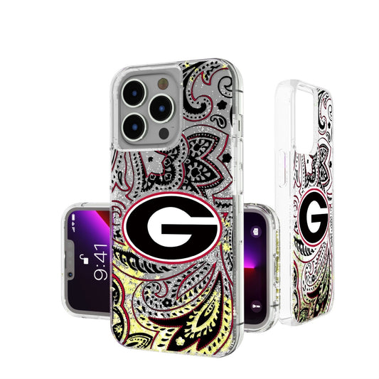 Georgia Bulldogs Paisley Glitter Case