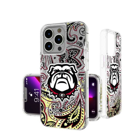 Georgia Bulldogs Paisley Glitter Case