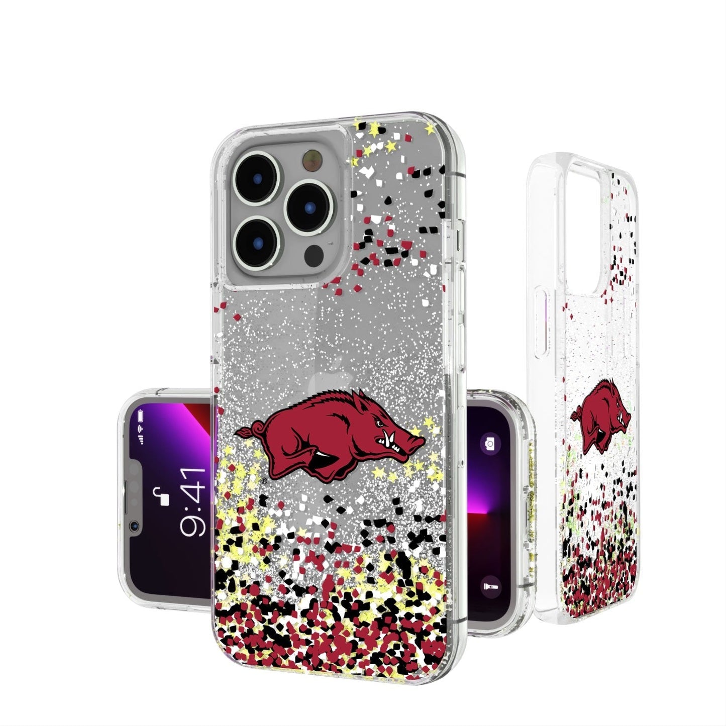 Arkansas Razorbacks Confetti Glitter Case