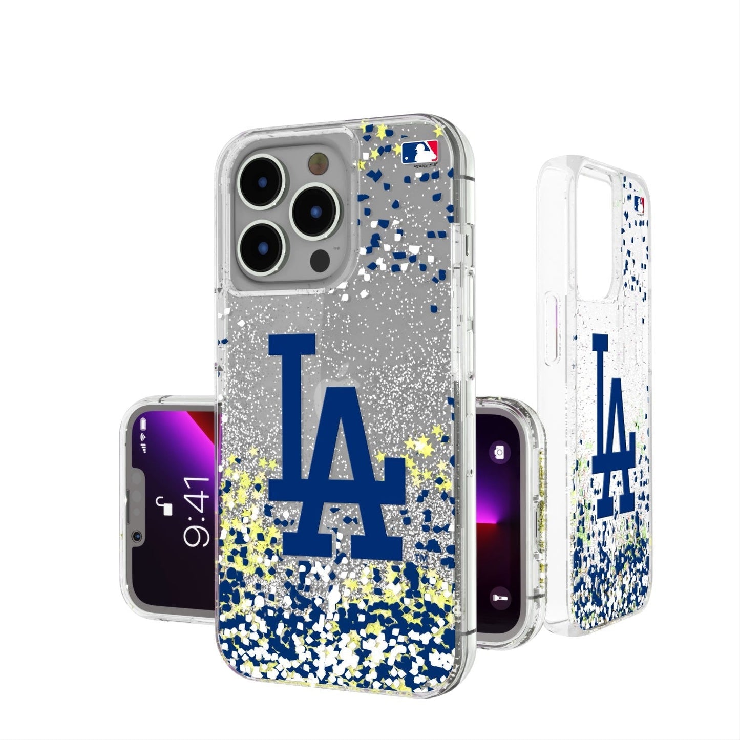 LA Dodgers Confetti Gold Glitter Case