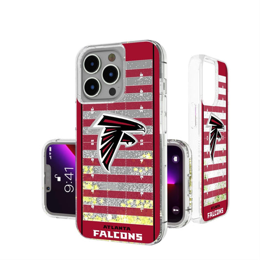 Atlanta Falcons Football Field Glitter Case-0