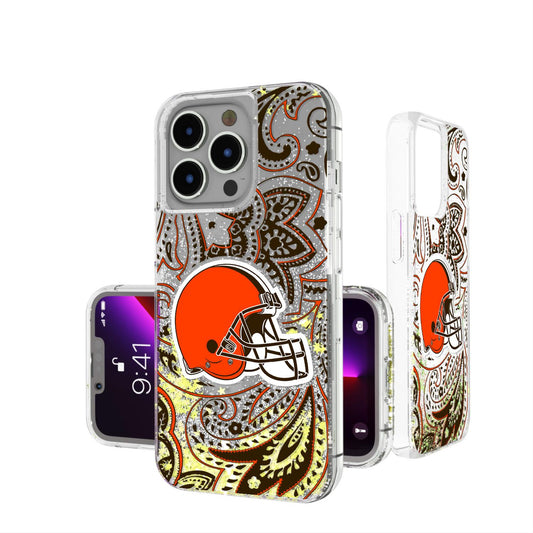 Cleveland Browns Paisley Glitter Case-0
