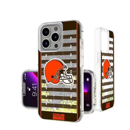 Cleveland Browns Football Field Glitter Case-0