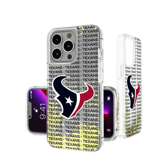 Houston Texans Blackletter Glitter Case-0