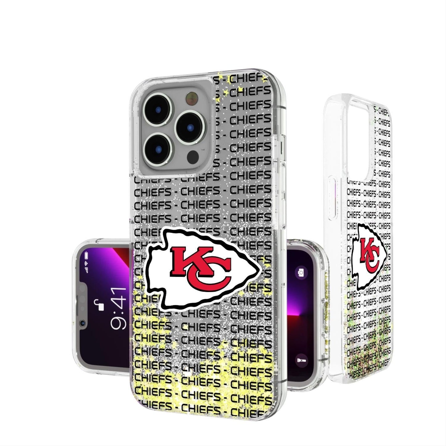 Kansas City Chiefs Blackletter Glitter Case-0