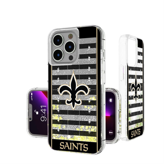 New Orleans Saints Football Field Glitter Case-0