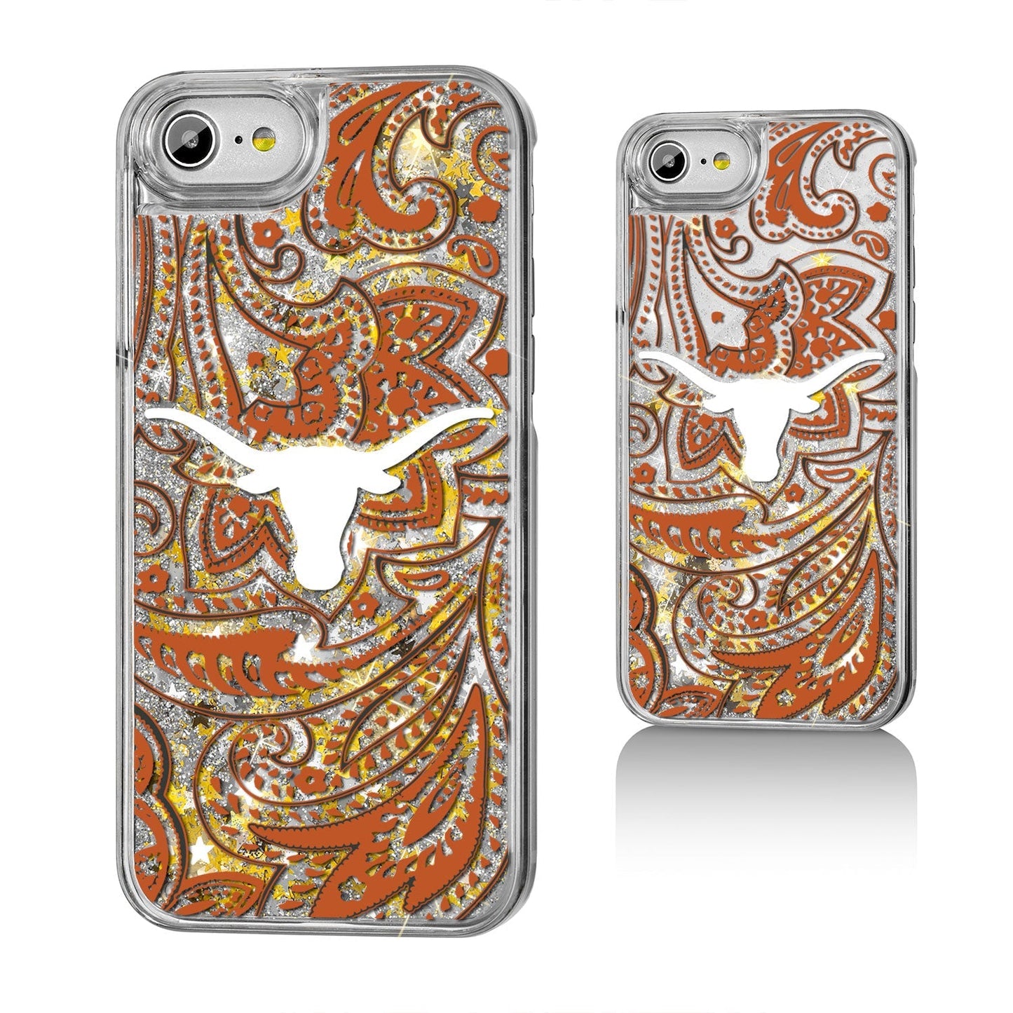 Texas Longhorns Paisley Gold Glitter Case