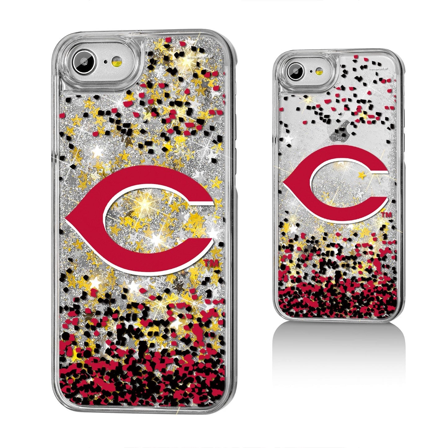 Cincinnati Reds Confetti Gold Glitter Case