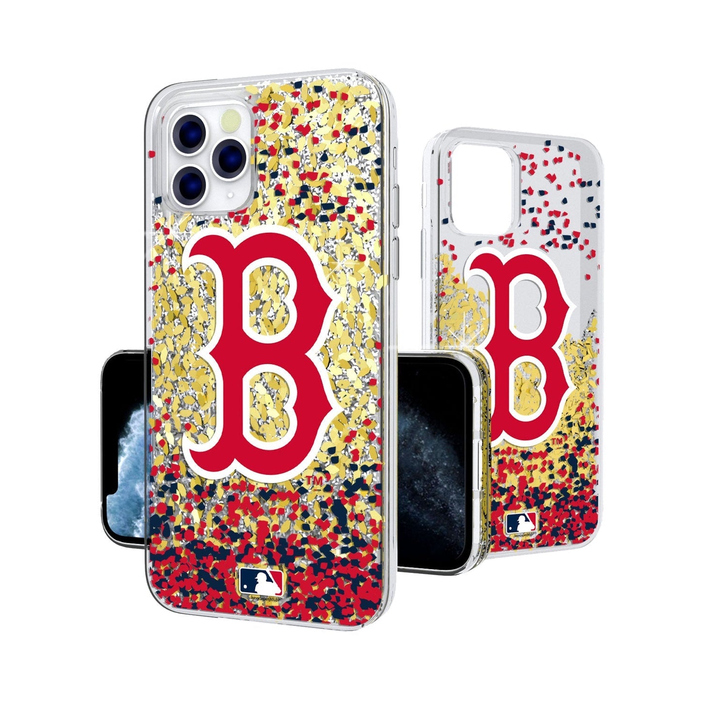 Boston Red Sox Confetti Gold Glitter Case