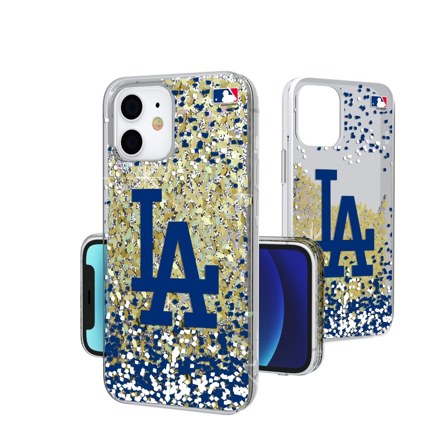 LA Dodgers Confetti Gold Glitter Case