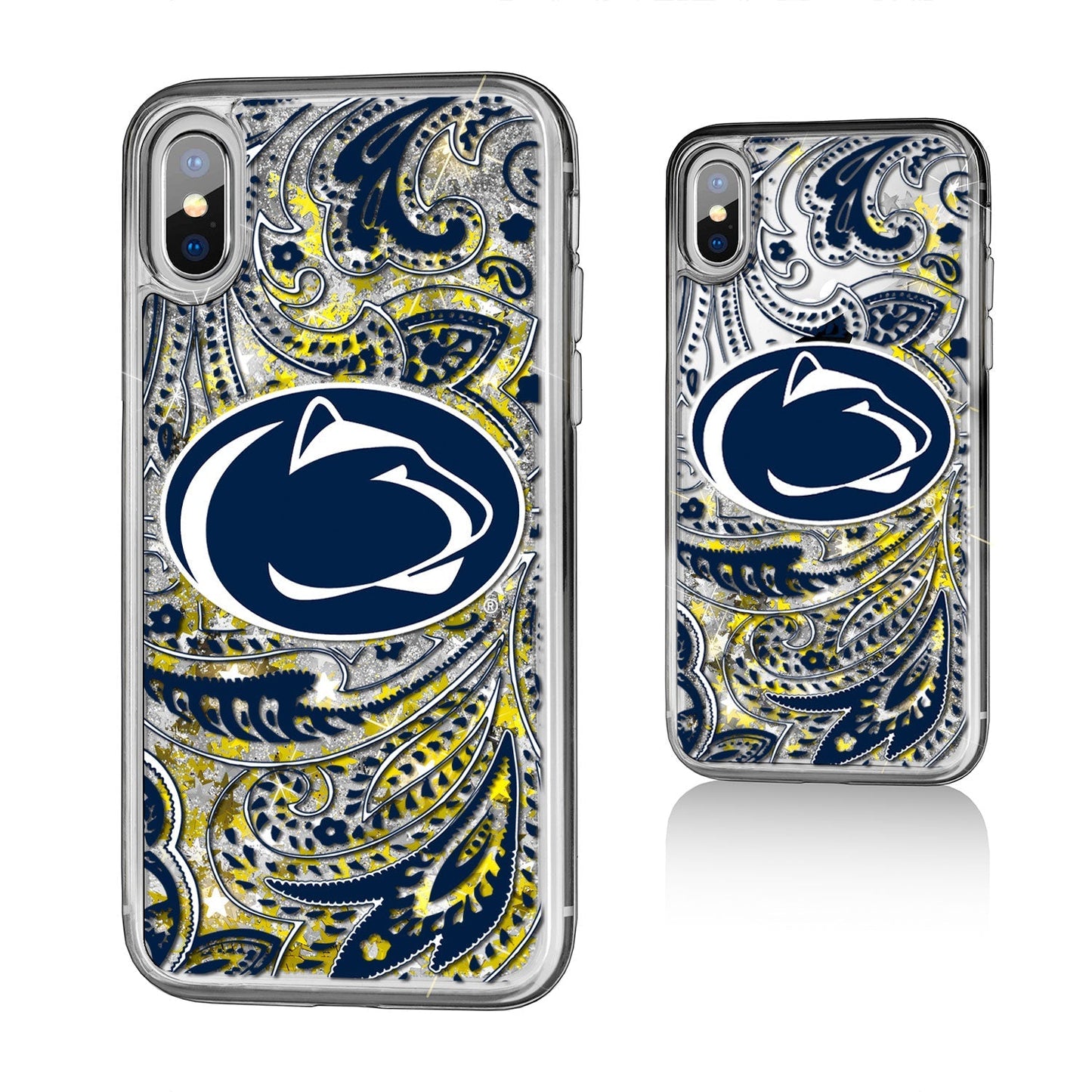 Penn State Nittany Lions Paisley Gold Glitter Case