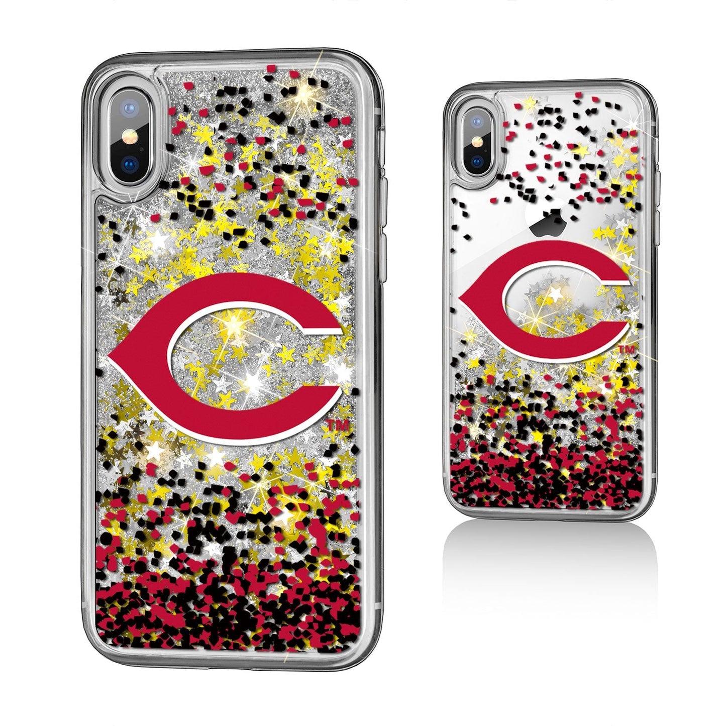 Cincinnati Reds Confetti Gold Glitter Case