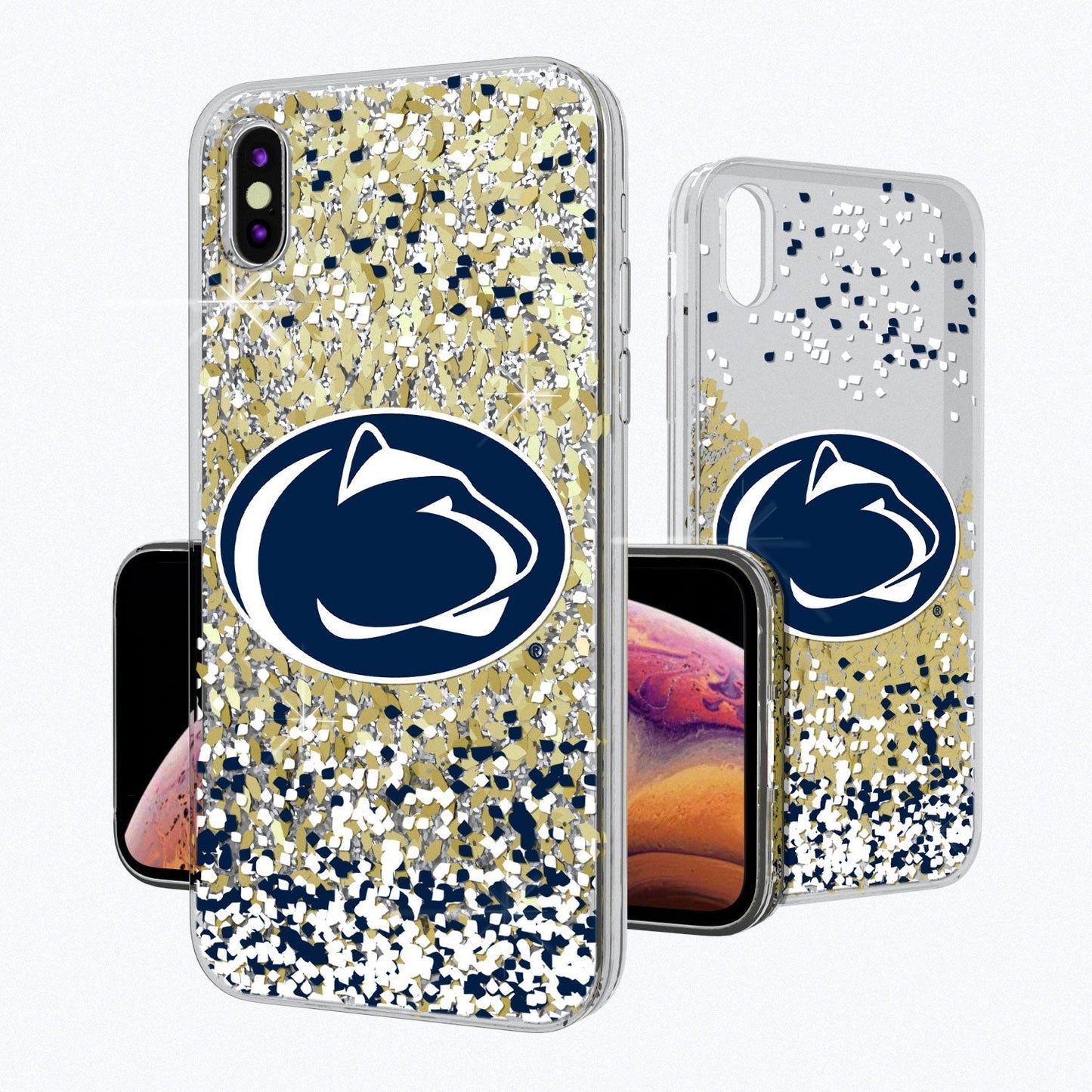 Penn State Nittany Lions Confetti Gold Glitter Case