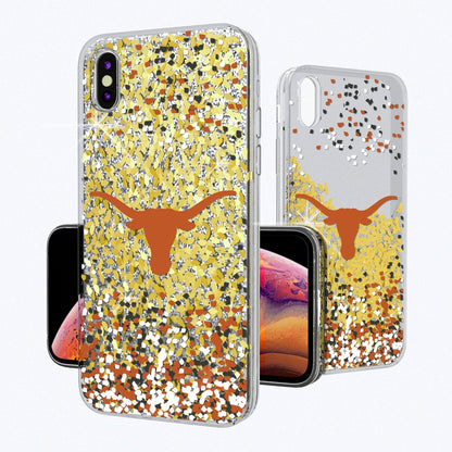 Texas Longhorns Confetti Gold Glitter Case