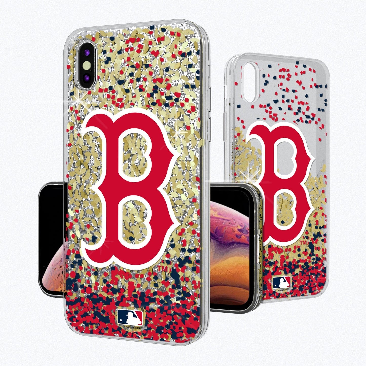 Boston Red Sox Confetti Gold Glitter Case