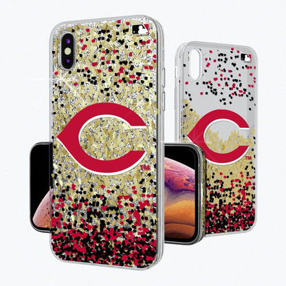 Cincinnati Reds Confetti Gold Glitter Case