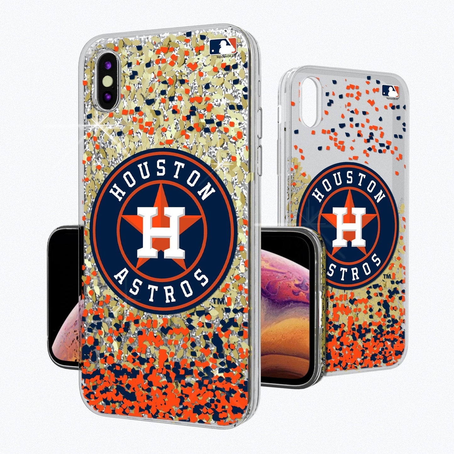 Houston Astros Confetti Gold Glitter Case