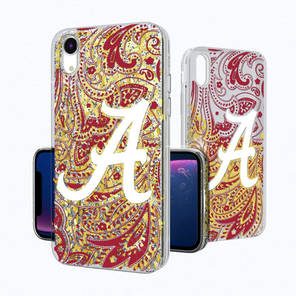 Alabama Crimson Tide Paisley Gold Glitter Case