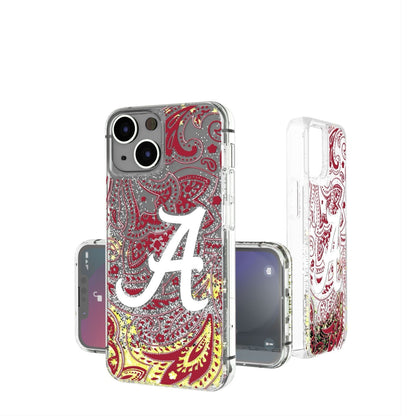 Alabama Crimson Tide Paisley Gold Glitter Case