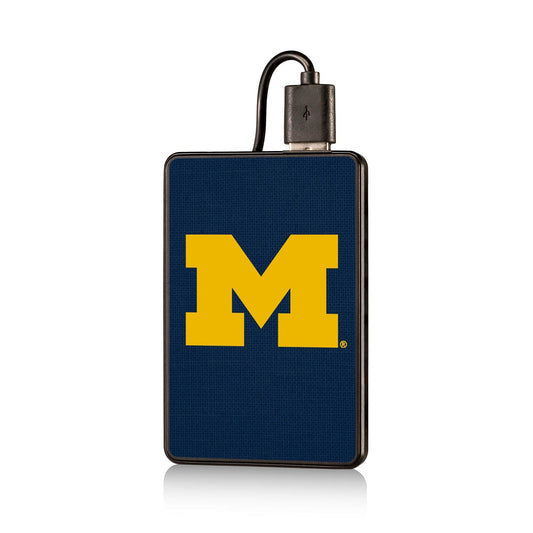 Michigan Wolverines Solid 2200mAh Credit Card Powerbank