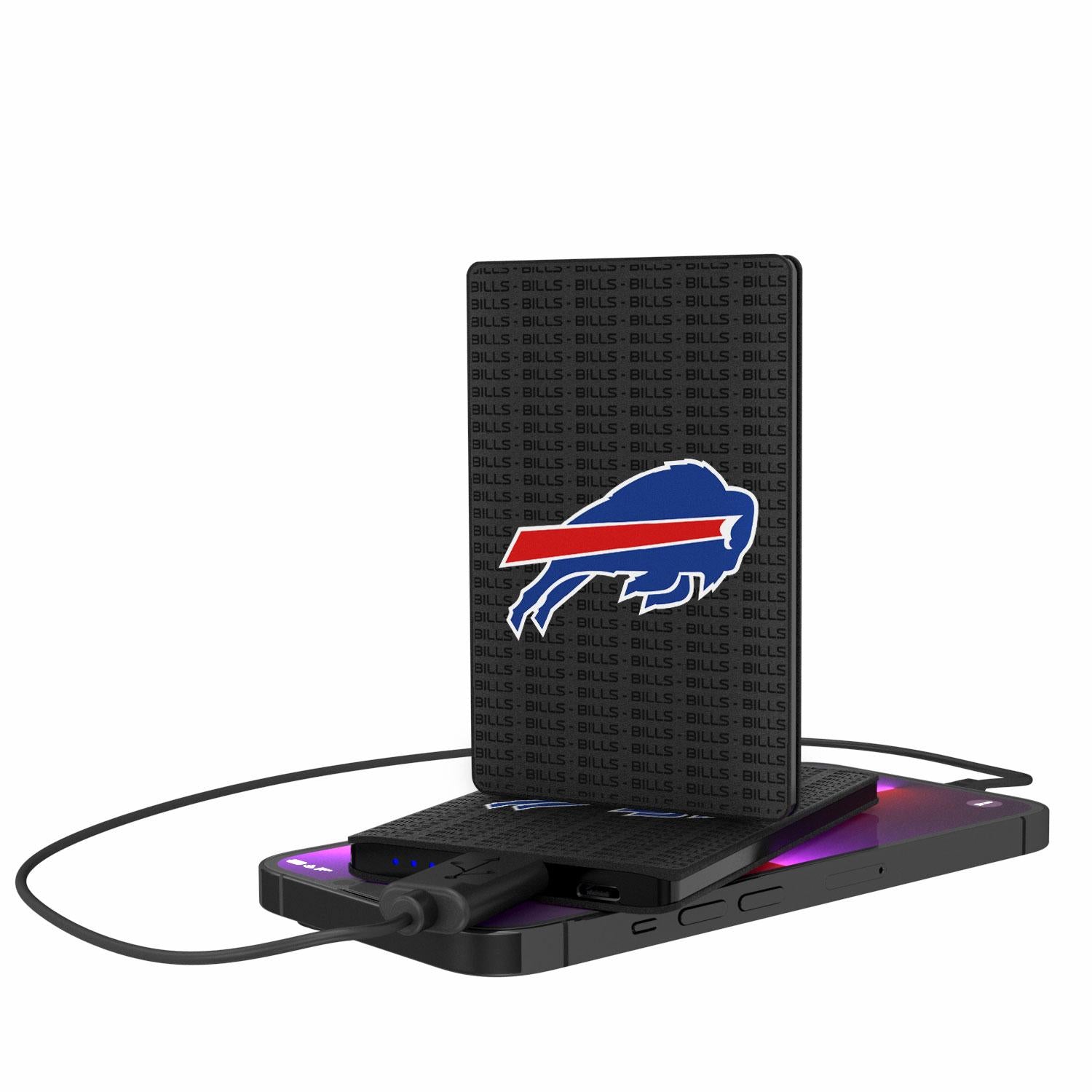 Buffalo Bills Blackletter 2500mAh Credit Card Powerbank-0