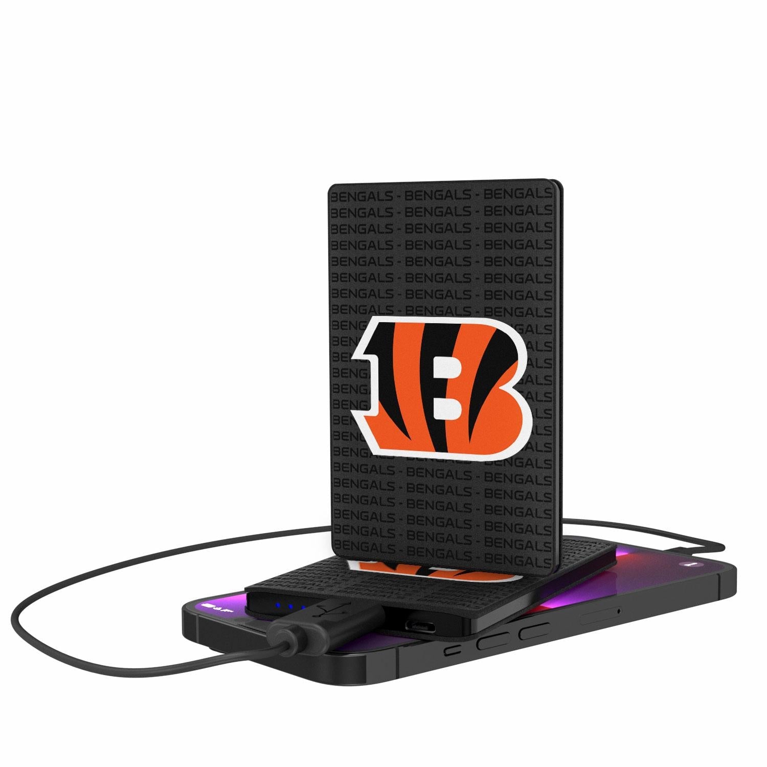 Cincinnati Bengals Blackletter 2500mAh Credit Card Powerbank-0