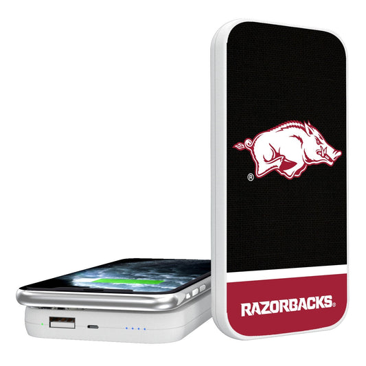Arkansas Razorbacks Solid Wordmark 5000mAh Portable Wireless Charger