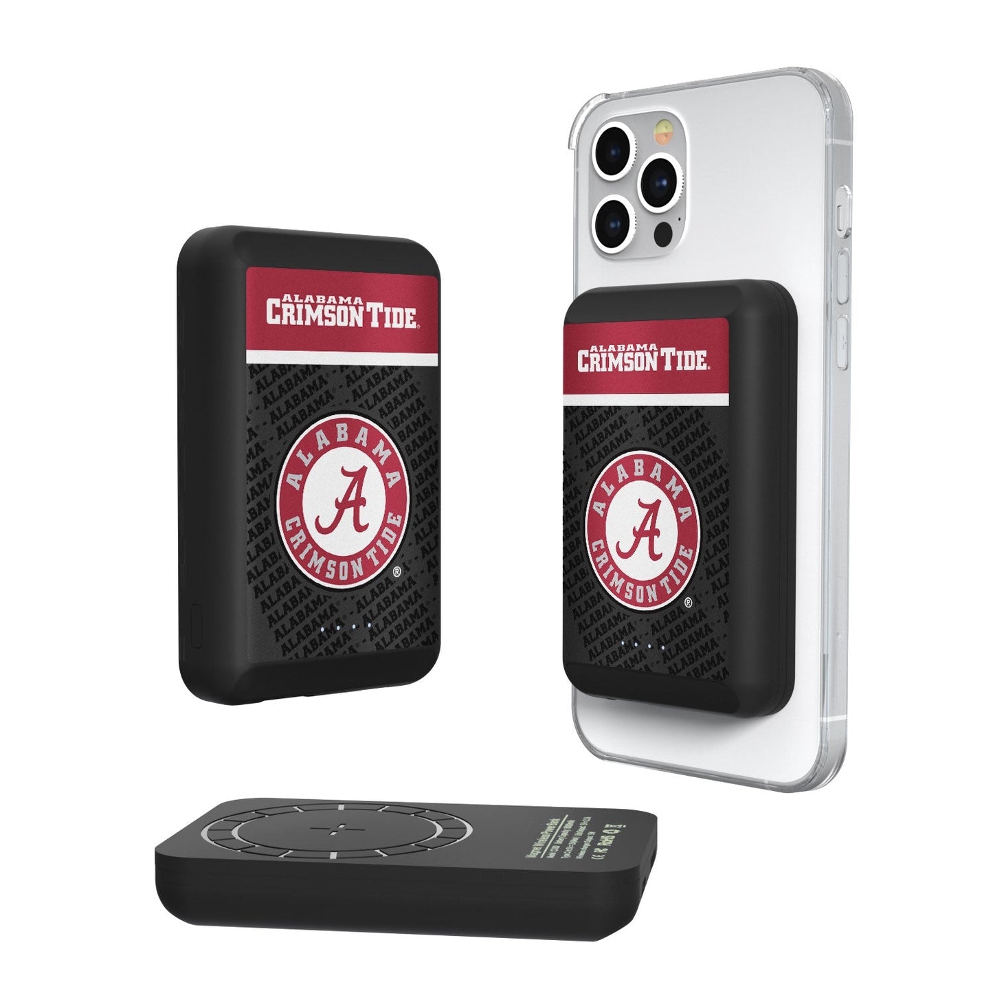 Alabama Crimson Tide Endzone Plus 5000mAh Magnetic Wireless Charger