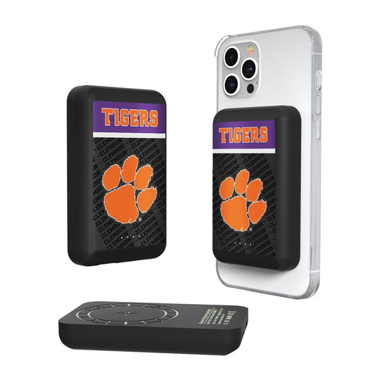 Clemson Tigers Endzone Plus 5000mAh Magnetic Wireless Charger