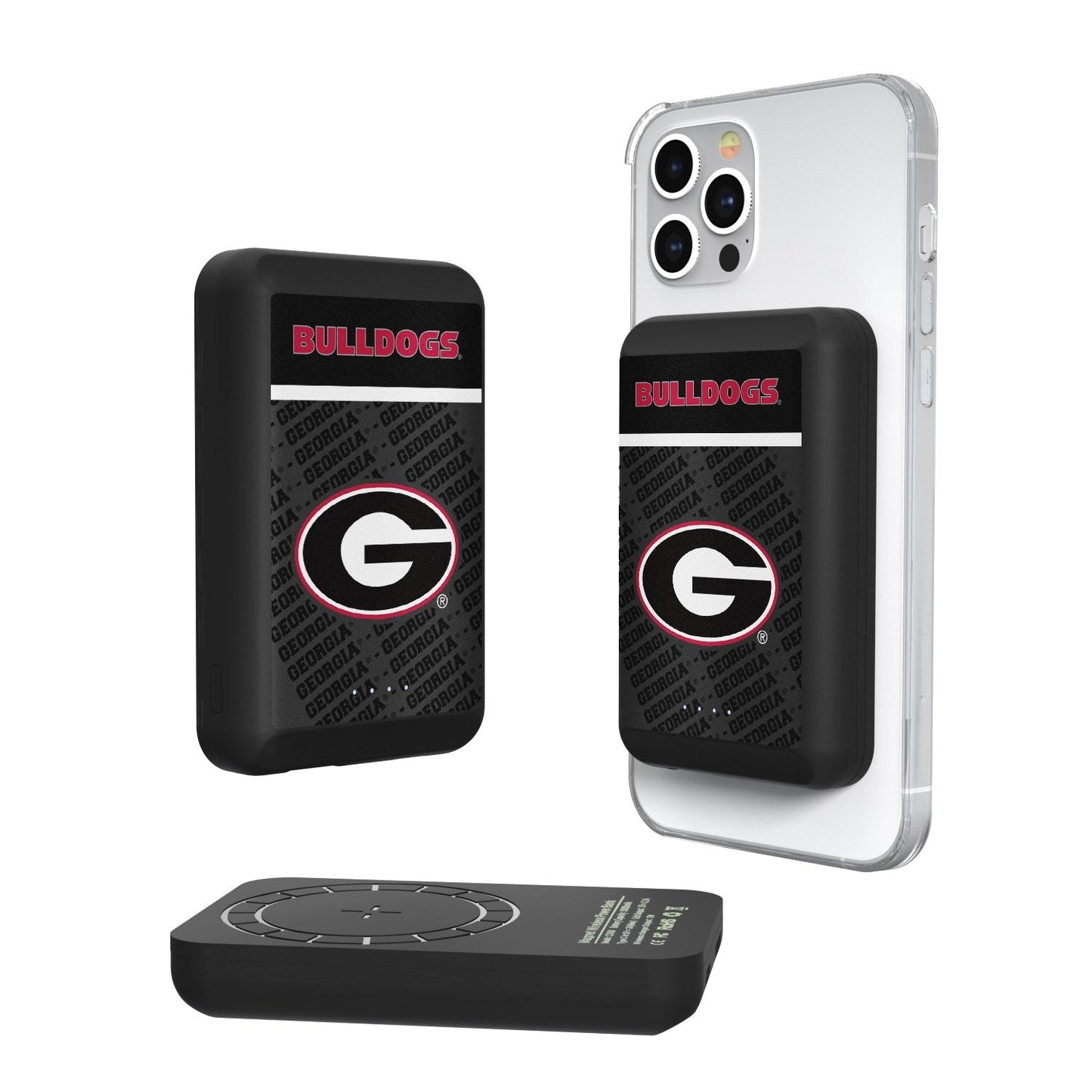 Georgia Bulldogs Endzone Plus 5000mAh Magnetic Wireless Charger