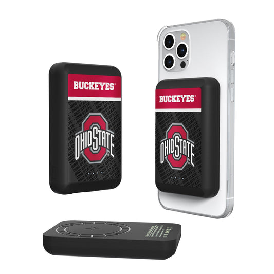 Ohio State Buckeyes Endzone Plus 5000mAh Magnetic Wireless Charger