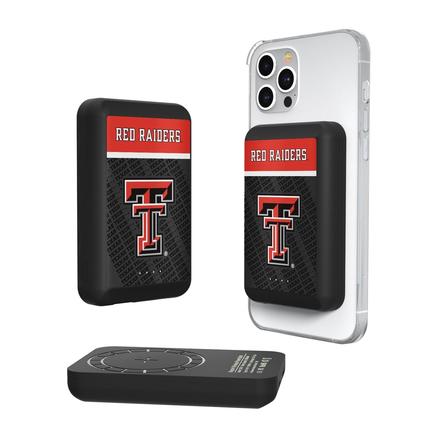 Texas Tech Red Raiders Endzone Plus 5000mAh Magnetic Wireless Charger