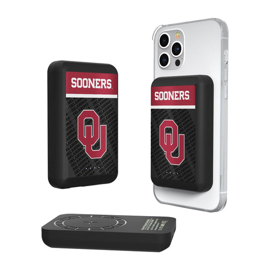 Oklahoma Sooners Endzone Plus 5000mAh Magnetic Wireless Charger