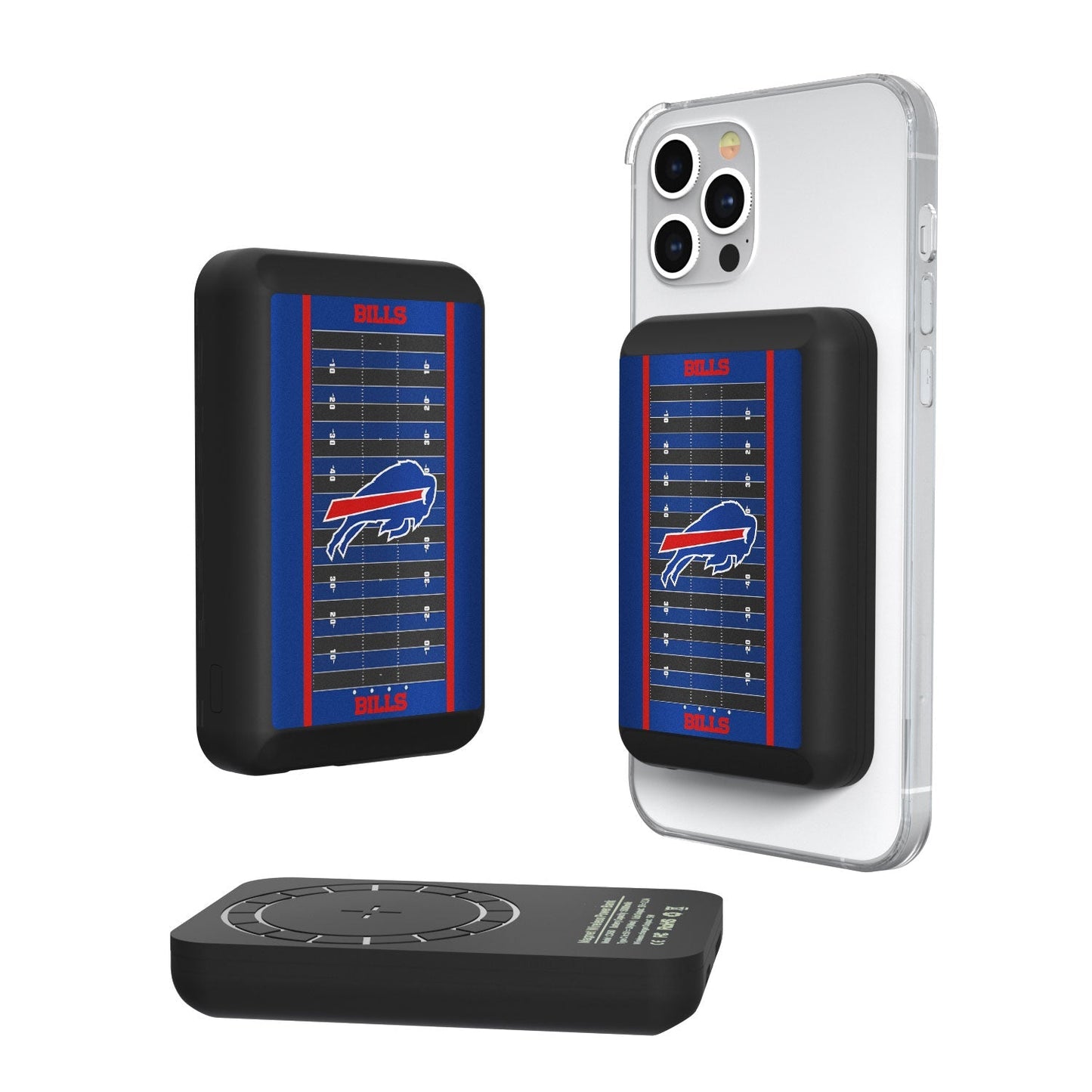 Buffalo Bills Football Field 5000mAh Magnetic Wireless Charger