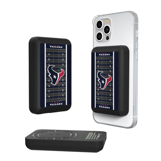 Houston Texans Football Field 5000mAh Magnetic Wireless Charger-0