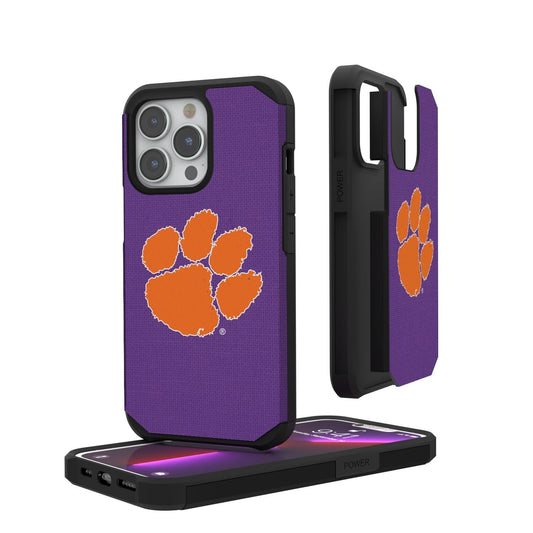 Clemson Tigers Solid Rugged Case