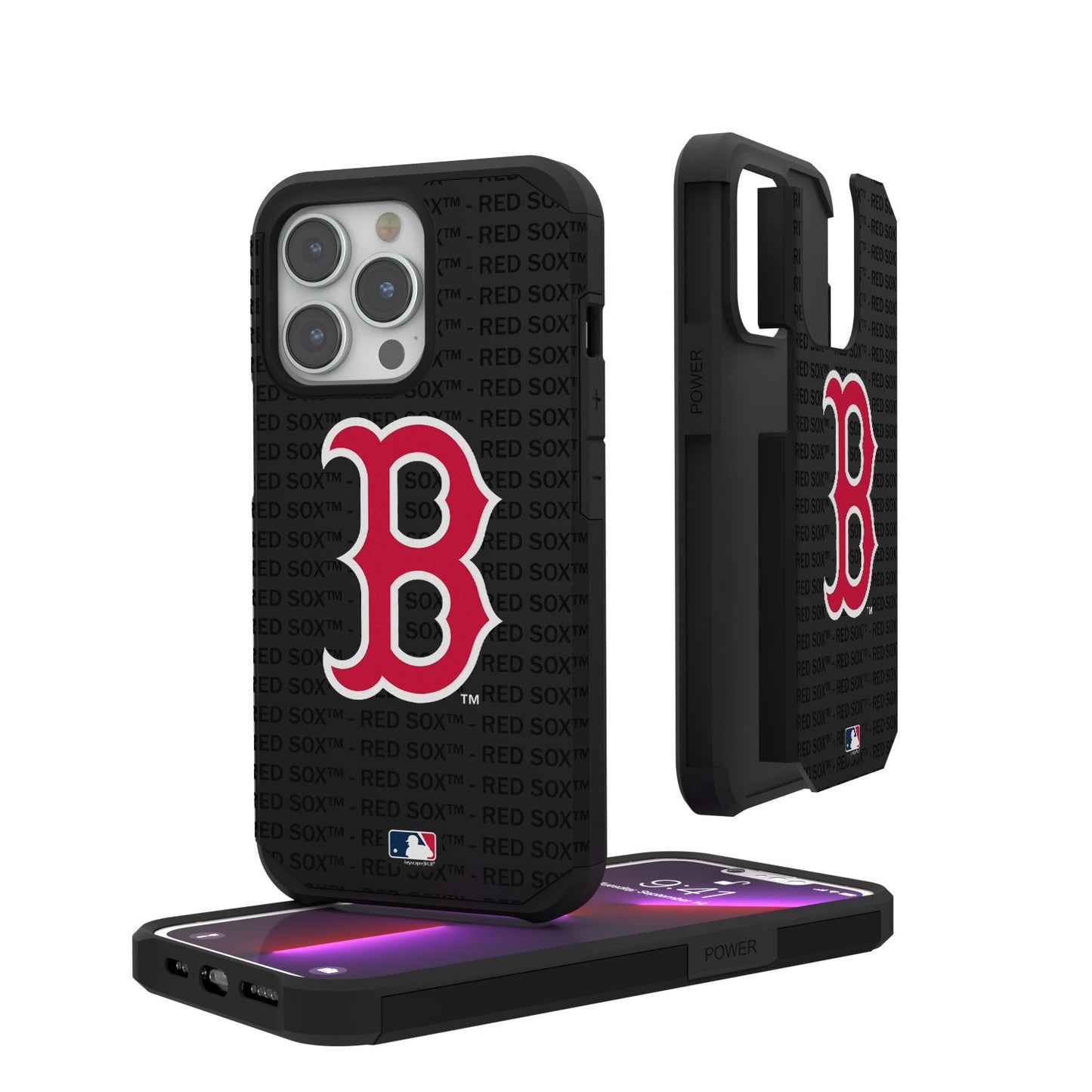 Boston Red Sox Blackletter Rugged Case