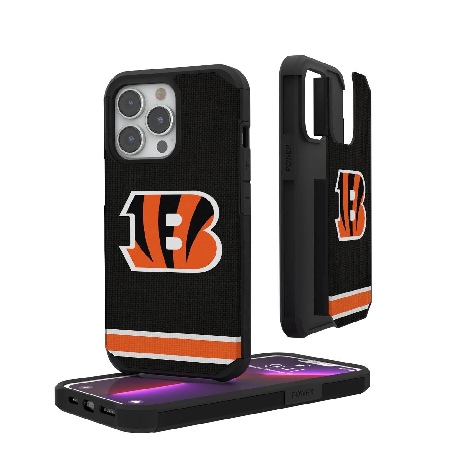 Cincinnati Bengals Stripe Rugged Case-0