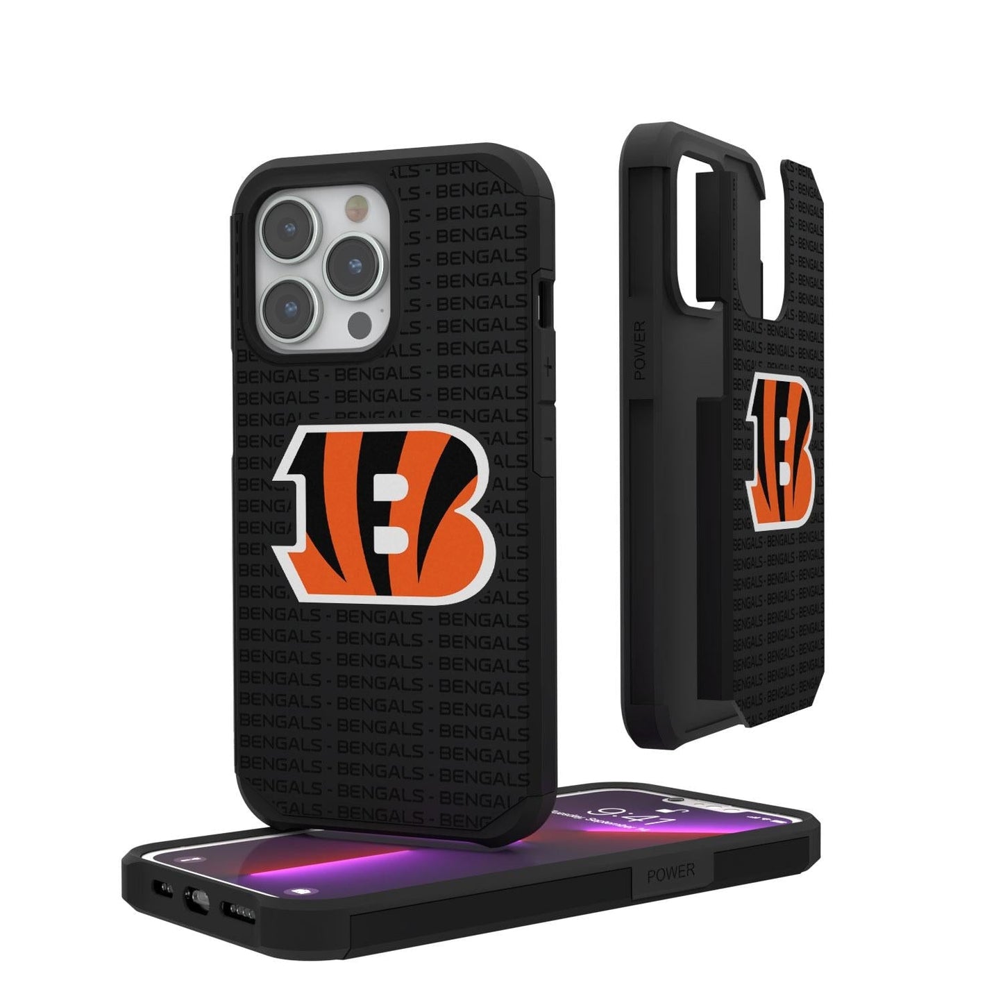 Cincinnati Bengals Blackletter Rugged Case-0