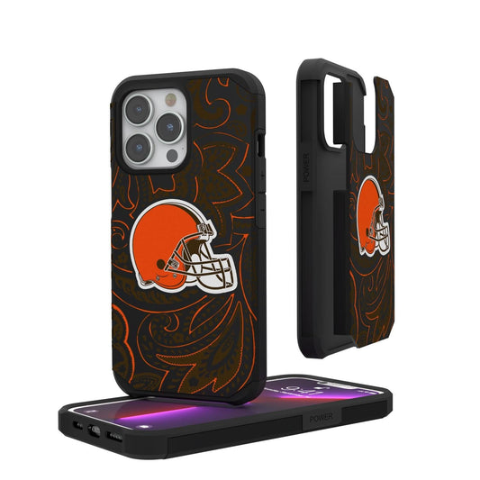 Cleveland Browns Paisley Rugged Case-0