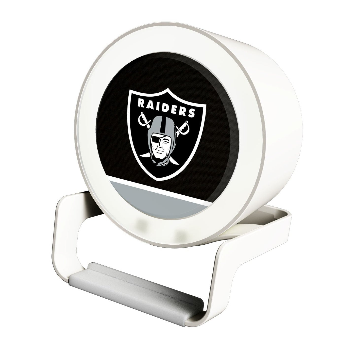 Las Vegas Raiders Solid Wordmark Night Light Charger and Bluetooth Speaker