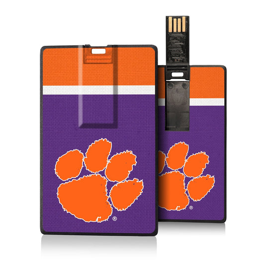 Clemson Tigers Stripe Credit Card USB Drive 16GB