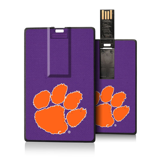 Clemson Tigers Solid Credit Card USB Drive 16GB