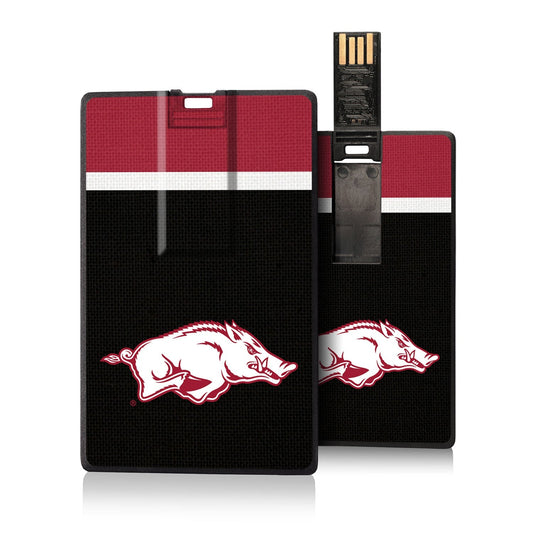 Arkansas Razorbacks Stripe Credit Card USB Drive 16GB
